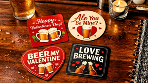 Raise the Bar: Valentine’s Day Custom Bar Coasters