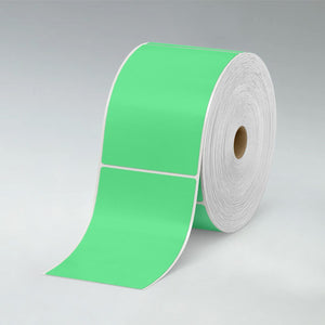 Stomp Sample Pack 4" x 6" / Green Flood-Coated Direct Thermal Labels - 1" Core