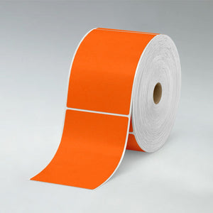 Stomp Sample Pack 4" x 6" / Orange Flood-Coated Direct Thermal Labels - 1" Core