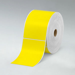 Stomp Sample Pack 4" x 6" / Yellow Flood-Coated Direct Thermal Labels - 1" Core