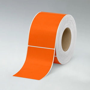 Stomp Sample Pack 4" x 6" / Orange Flood-Coated Direct Thermal Labels - 3" Core