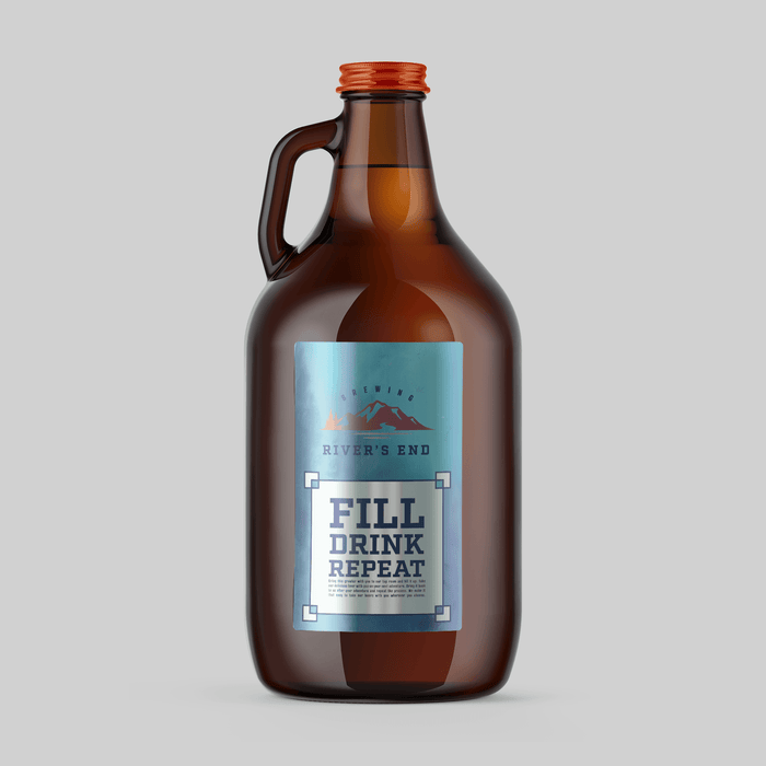 Silver Growler Labels