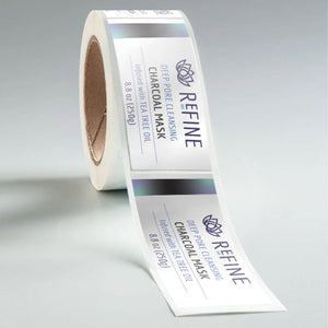 Stomp Labels Rectangle Glossy Roll Labels (Waterproof)