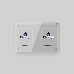 Stomp Clings Clear Round Corner Rectangle Static Clings