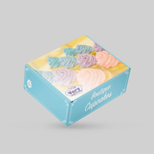 Stomp Candy - Packaging 3.625" x 3.625" x 2" / White Paperboard 18pt Small Fold-Over Candy Boxes