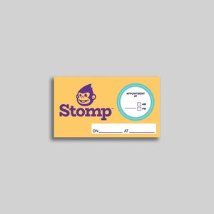 Stomp Business Cards Appointment Cards with Peel-Off Circle