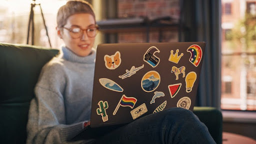 Lap Sticker How to Design Custom Laptop Stickers | Stomp – Stomp Stickers
