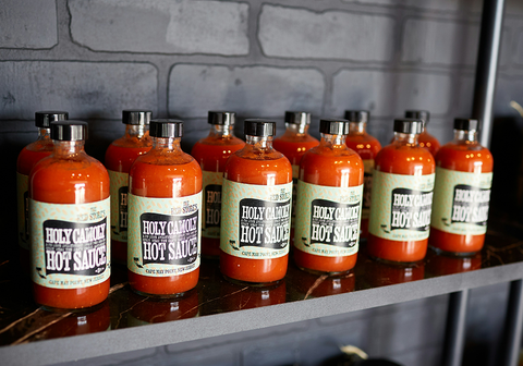 Hot Sauce Bottles and Labels