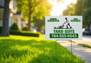 Turn Fresh Lawns into Free Advertising with Yard Signs