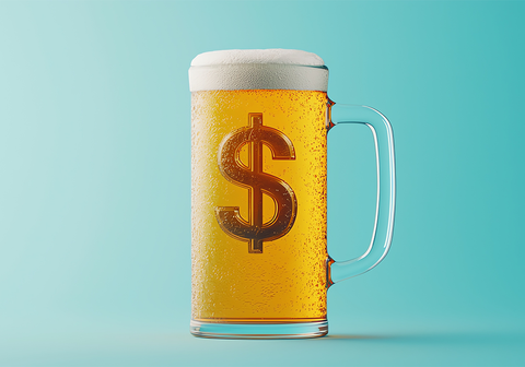 Beer with Dollar Sign