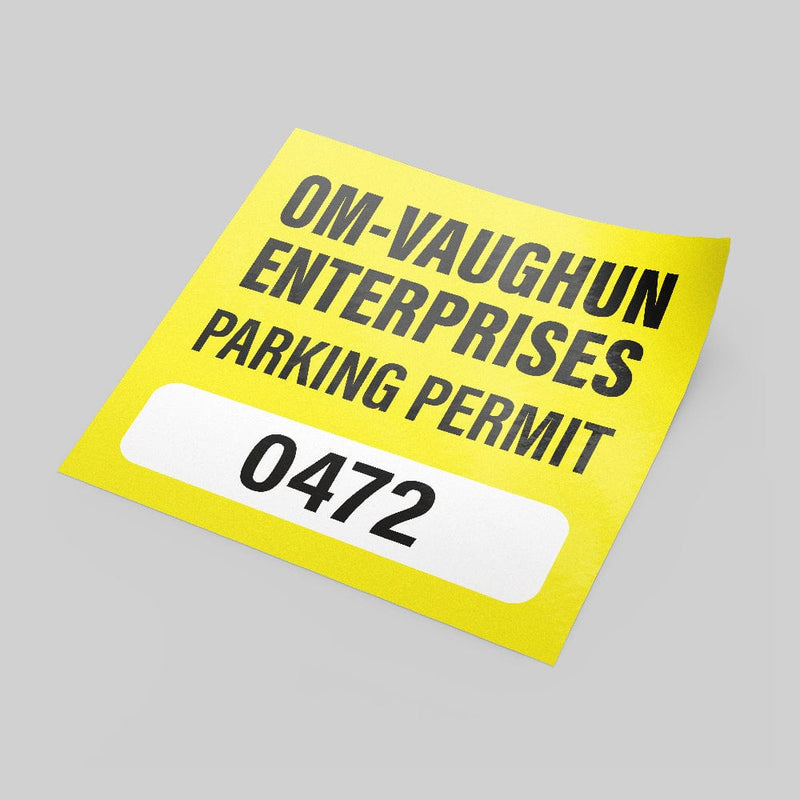 Window Parking Permits | Easy to Design | Stomp Stickers