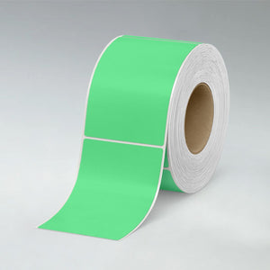 Stomp Sample Pack 4" x 6" / Green Flood-Coated Direct Thermal Labels - 3" Core