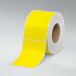 Stomp Sample Pack 4" x 6" / Yellow Flood-Coated Direct Thermal Labels - 3" Core