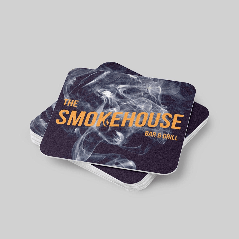 Custom Square Coasters | Instant Proof & Free Shipping | Stomp Stickers