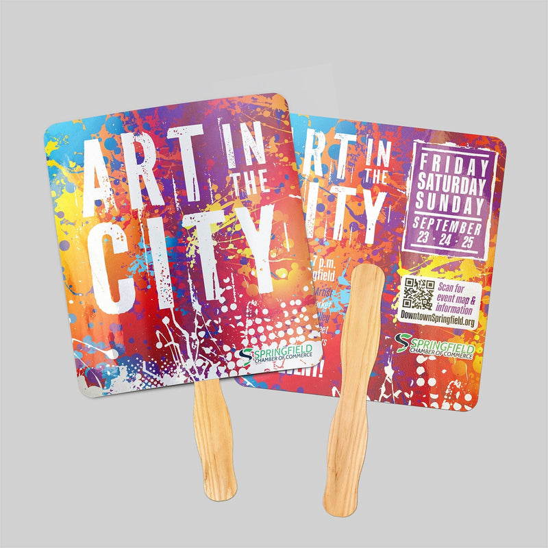 Rectangle Hand Fans | Instant Proofs | Free Shipping – Stomp Stickers