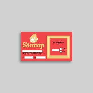 Stomp Business Cards Appointment Cards with Peel-Off Large Square