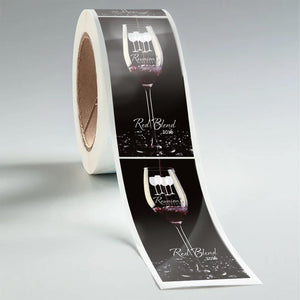 Stomp Restaurant - Labels Rectangle Glossy Restaurant To-Go Labels (Waterproof)