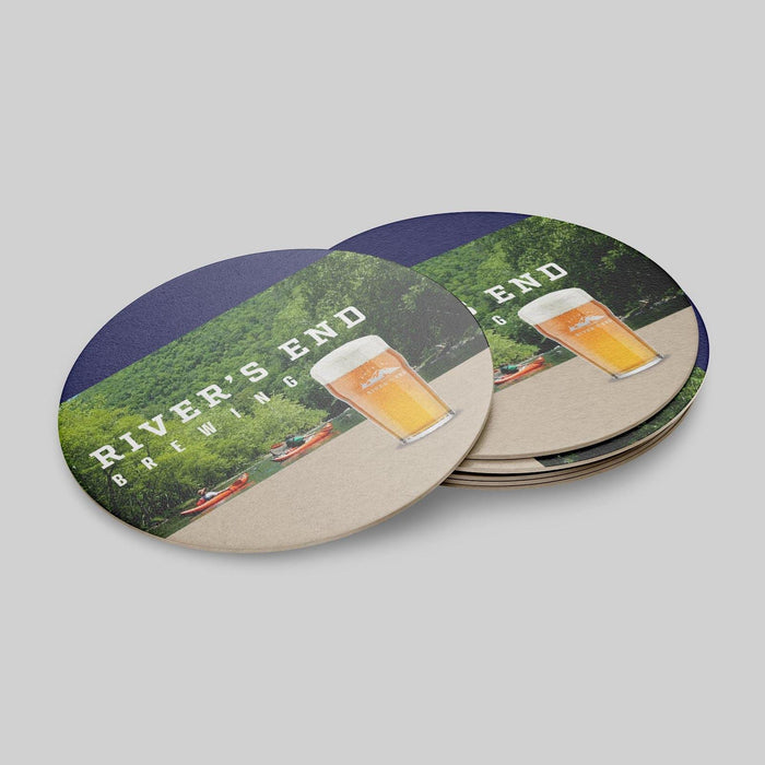 Circle Beer Coasters (Pulpboard)