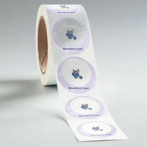 Stomp Labels Clear Circle Roll Labels (Waterproof)