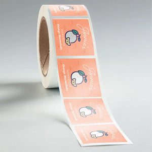 Stomp Labels Clear Square Roll Labels (Waterproof)