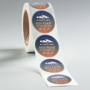 Stomp Product - Labels Circle Paper Product Labels
