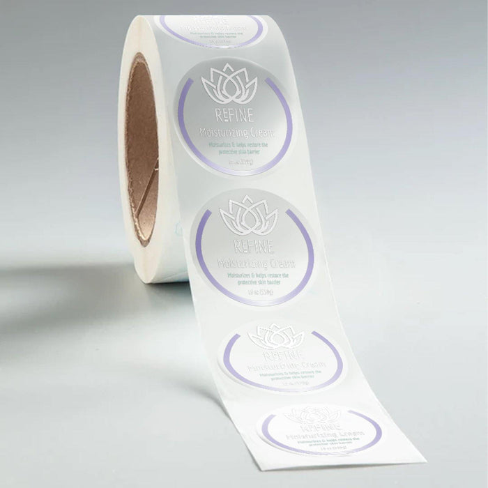 Clear Circle Soap Labels (Waterproof)