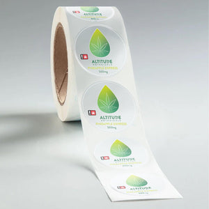 Stomp Product - Labels Clear Circle Product Labels (Waterproof)