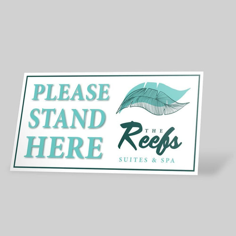 Custom Rectangle Floor Decals | Free Shipping – Stomp Stickers