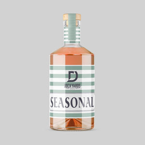 Personalised Amaretto Liqueur Bottle Labels – Custom Text, Scratch Resistant, Beige Stickers (UK Made)