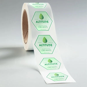 Stomp Tin - Labels Custom Die Cut Paper Tin Labels