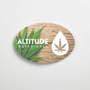 Stomp Cannabis - Stickers Oval Cannabis Stickers
