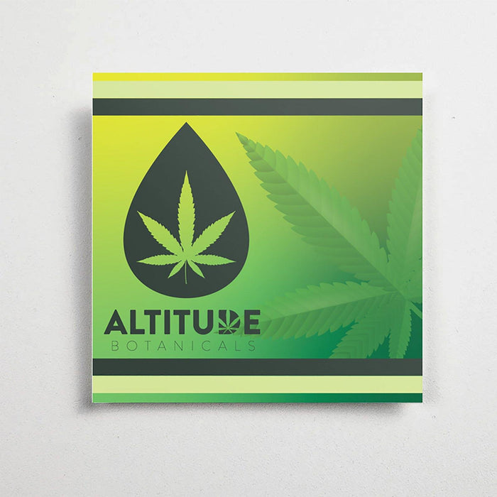 Square Cannabis Stickers