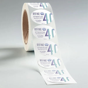 Stomp Cosmetic - Labels Oval Glossy Cosmetic Labels (Waterproof)