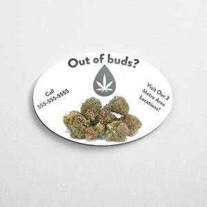 Stomp Cannabis - Magnets Oval Outdoor Cannabis Magnets