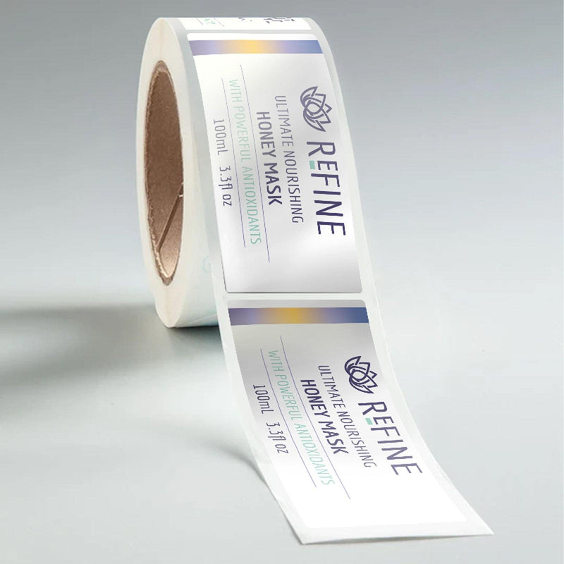 Wrinkle Free Label Rectangle Waterproof Cosmetic Labels | Instant Proofs – Stomp Stickers