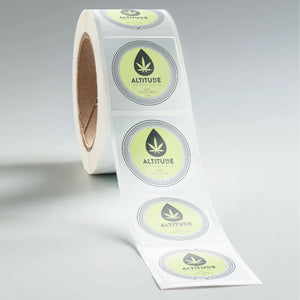 Stomp Tin - Labels Clear Square Tin Labels (Waterproof)