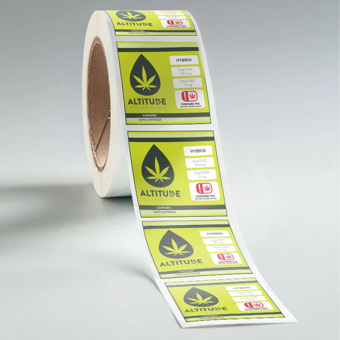 Square Paper Cannabis Labels