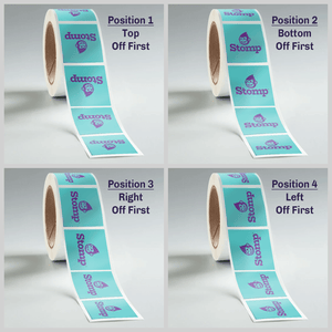Stomp Labels Square Paper Roll Labels