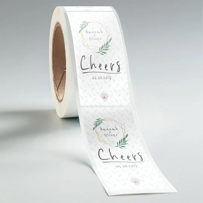 Rectangle Paper Wedding Labels