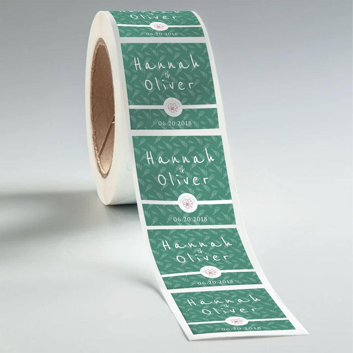 Square Paper Wedding Labels