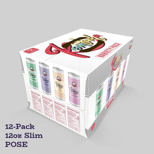 Stomp Packaging 12-pack 12 oz Slim Can Boxes (POSE) Kombucha Boxes