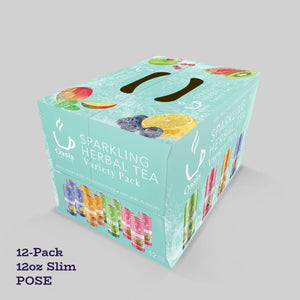Stomp Packaging 12-pack 12 oz Slim Can Boxes (POSE) Tea Boxes