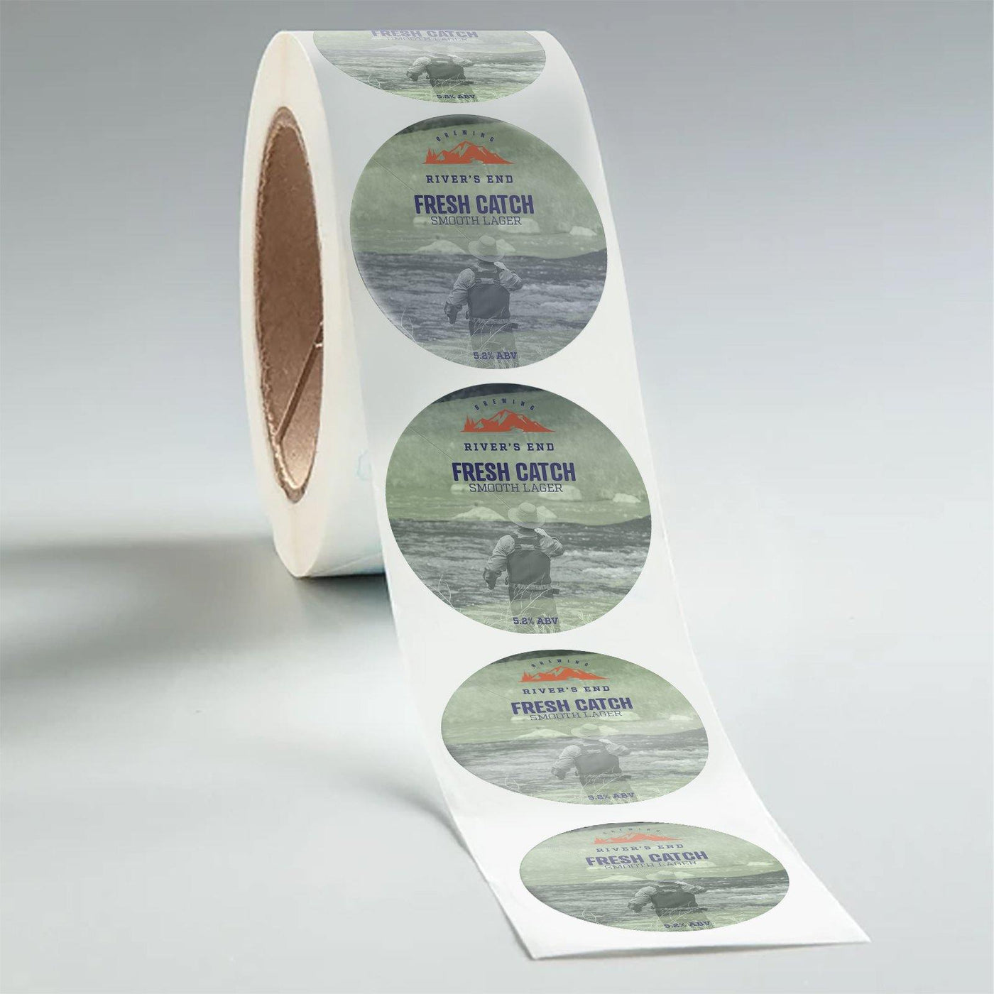 Circle 12 oz Beer Bottle Labels | Free Shipping | Stomp Stickers