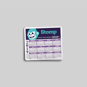 Stomp Magnets 4" x 3.5" / .019" Magnet Calendar Magnets with Round Corners
