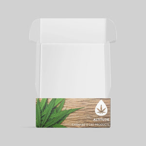 Stomp Cannabis - Packaging 4.875" x 3.625" x 2" / White Paperboard 18pt Medium Fold-Over Cannabis Boxes