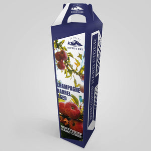 Stomp Hard Cider - Packaging 3.25" x 3.25" x 13.25" / White Paperboard 18pt Hard Cider Boxes