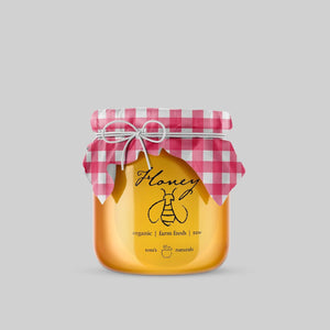 Stomp Honey - Labels Clear Circle Honey Labels (Waterproof)