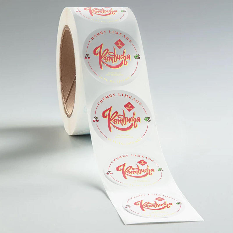 Clear Circle Waterproof Health Product Labels | Stomp – Stomp Stickers