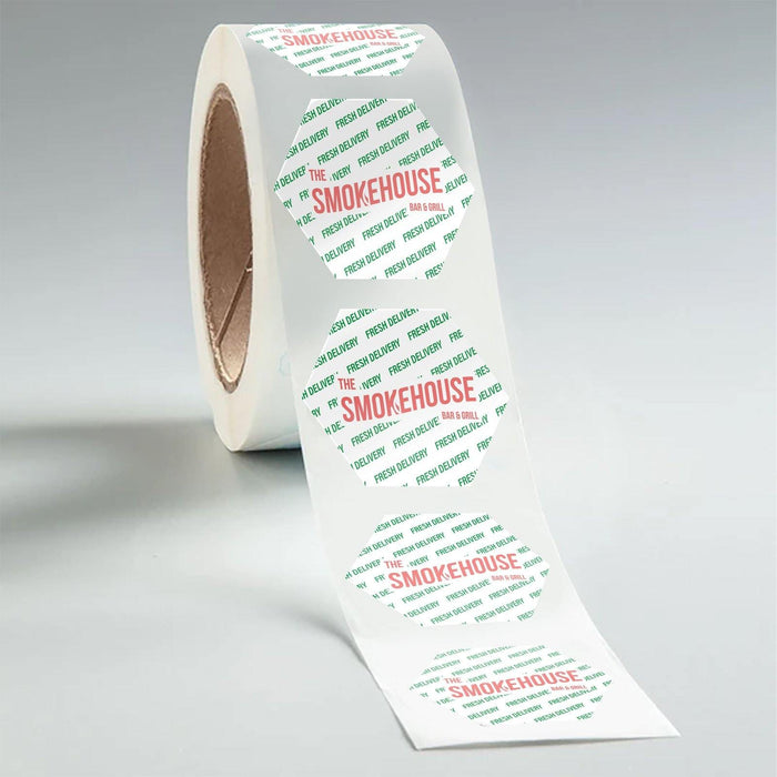 Custom Die Cut Paper Food Delivery Labels