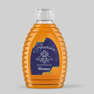 Stomp Honey - Labels Clear Custom Die Cut Honey Labels (Waterproof)